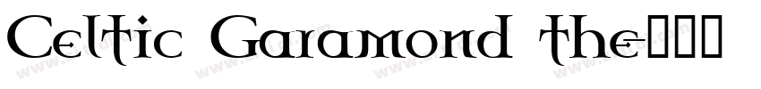 Celtic Garamond the字体转换
